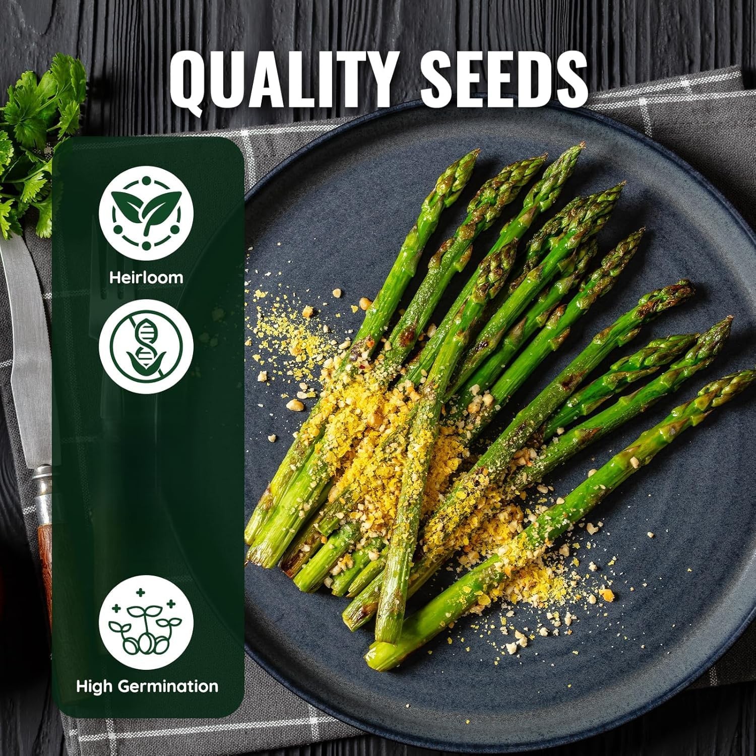 Mary Washington Asparagus Seeds – 900 Seeds, Non-GMO Heirloom Seeds with Plan…