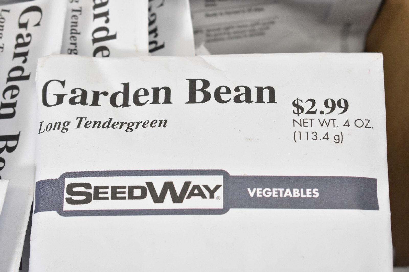 Lot of 24 Speedway Garden Bean Seeds Vegetables Green Snap Pods Long Tendergreen