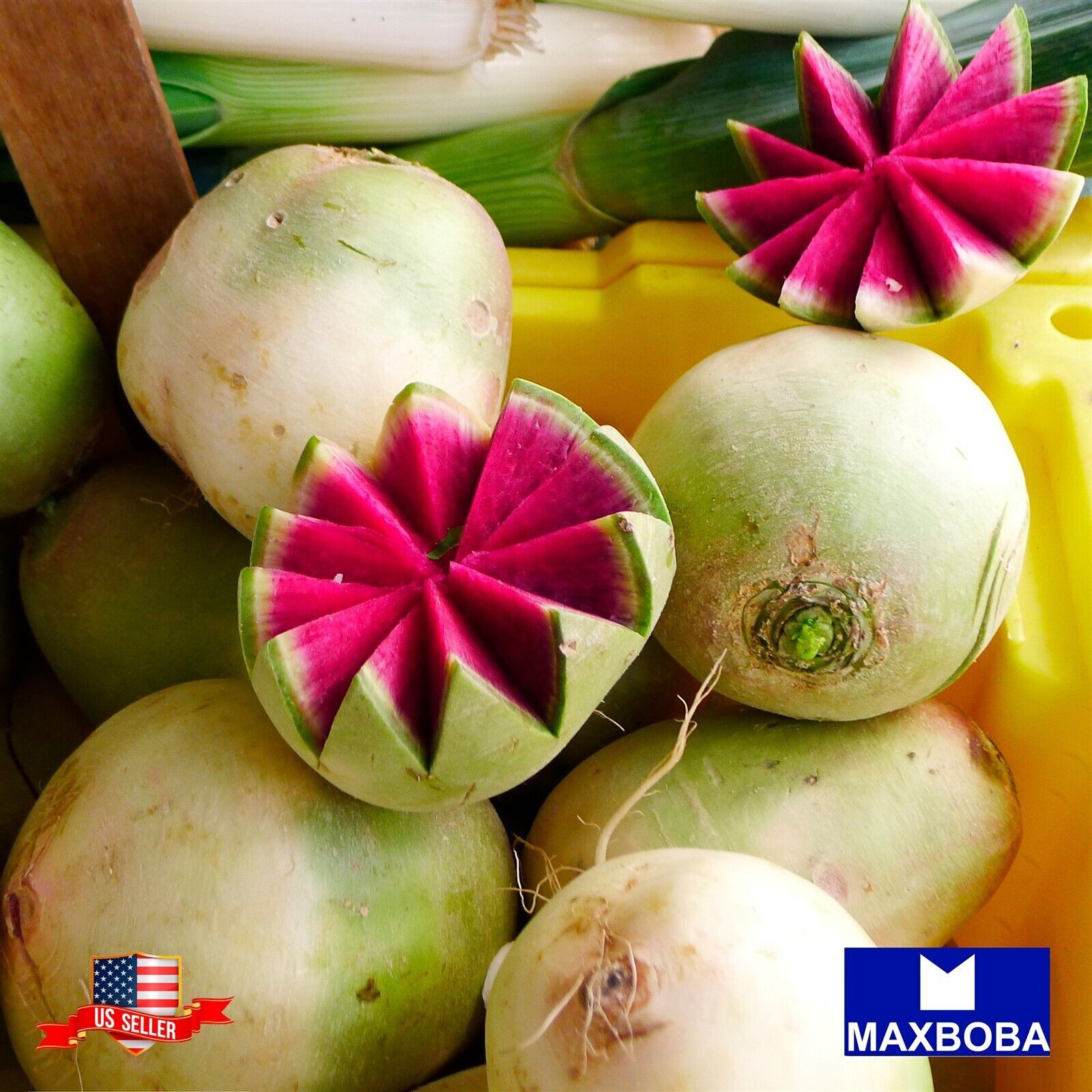50 Watermelon Raphanus Sativus Radish Seeds Non-GMO Heirloom BTGO 75% OFF