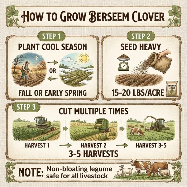 Old Cobblers Farm™ Wicked Tuff Turf Berseem Clover (Legumes)