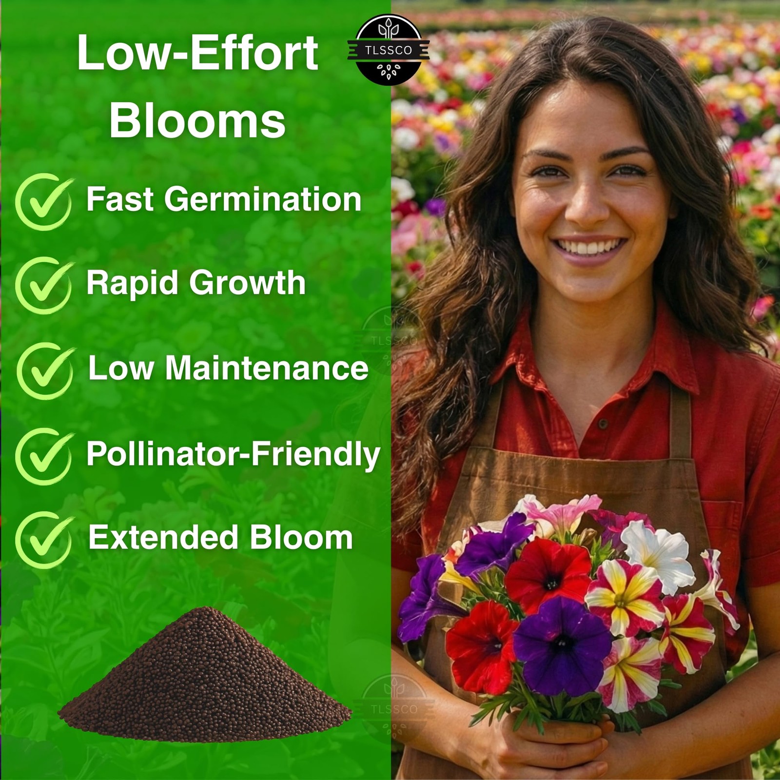 5500+ Petunia Seeds, Pack for 2026 USA Premium NonGMO Flower Seeds Mixed Rain…