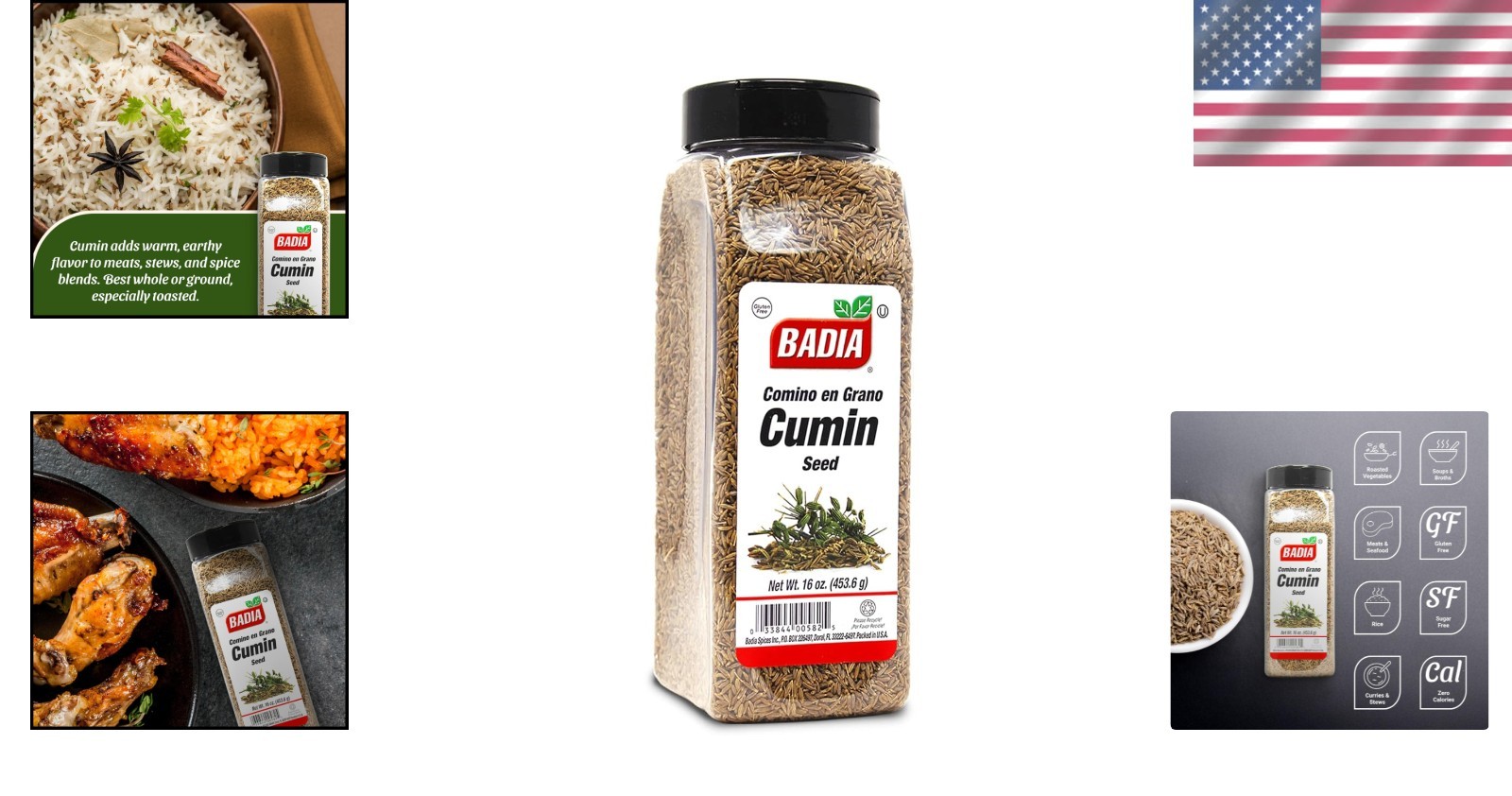Whole Cumin Seeds – Aromatic Flavor 16 oz