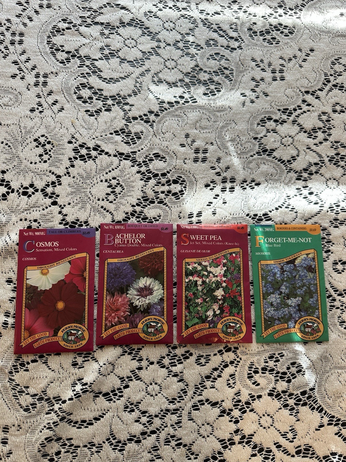 Vintage Lot 1997 Ferry-Morse Flower Seeds Unopened Packs