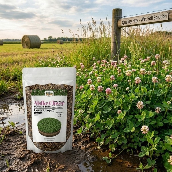 Old Cobblers Farm™ Wicked Tuff Turf Alsike Clover Seed – Pasture, Grazing, Lawn