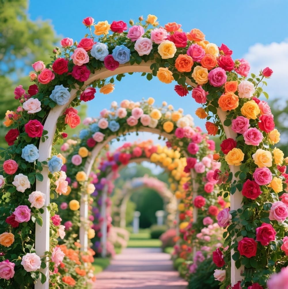 600+Mixed Climbing Rose Rosa Seeds for Planting Outdoors -Heirloom Garden Vine