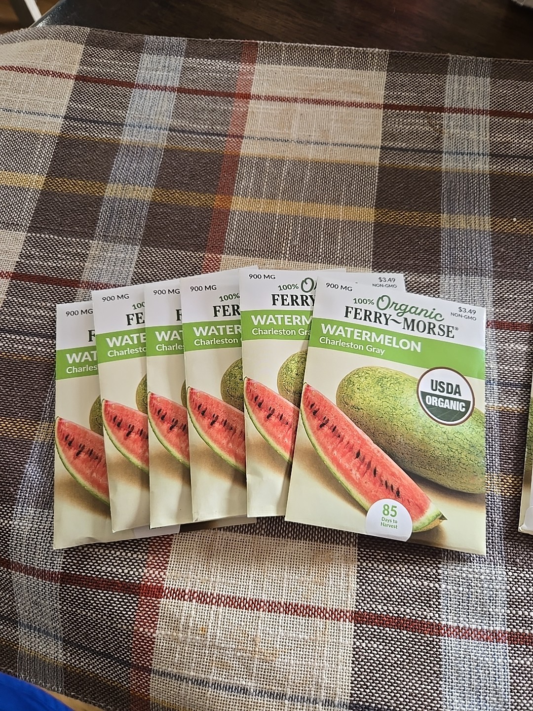 Ferry-Morse 2025 Seed Watermelon Charleston Gray Organic 900 Mg