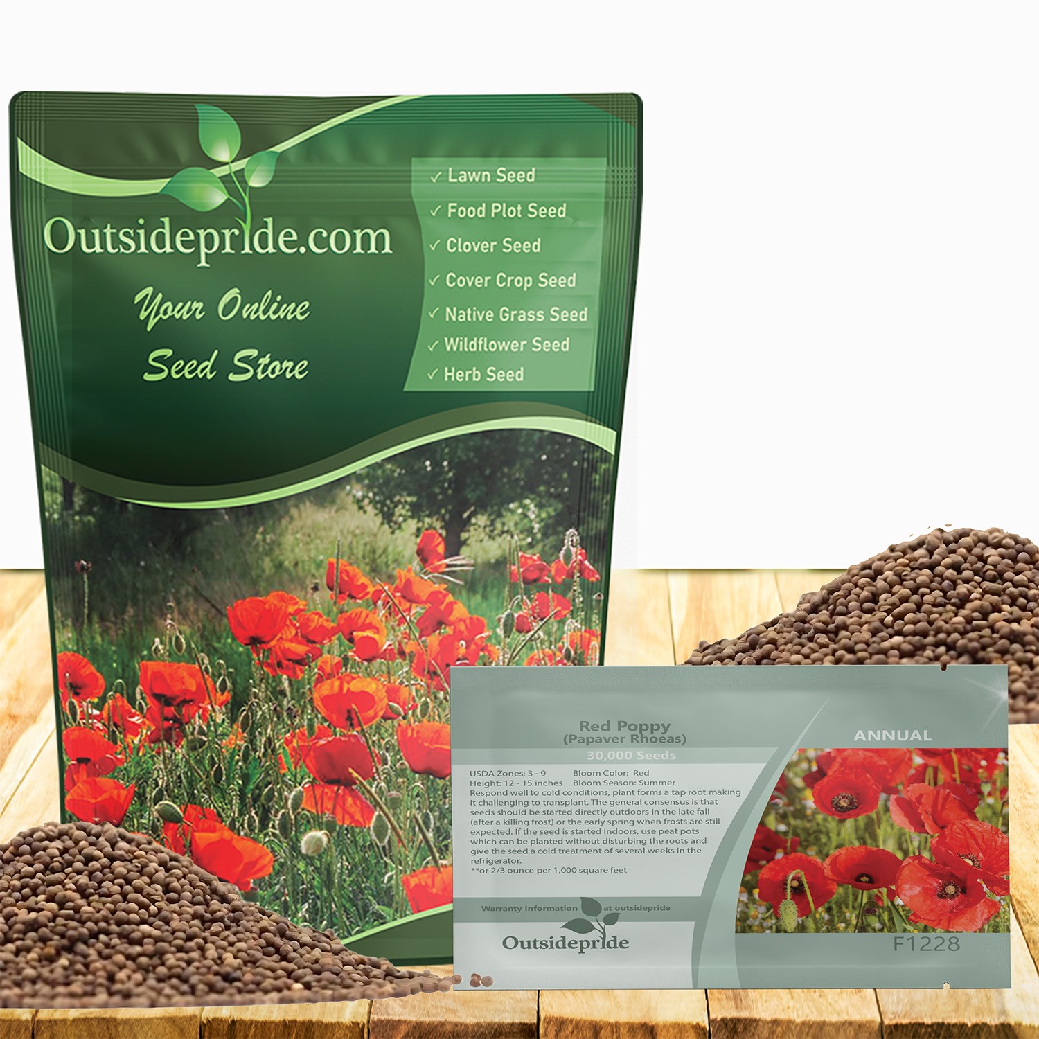 30000 Seeds Papaver Rhoeas Drought Tolerant Corn Poppy Wild Flowers
