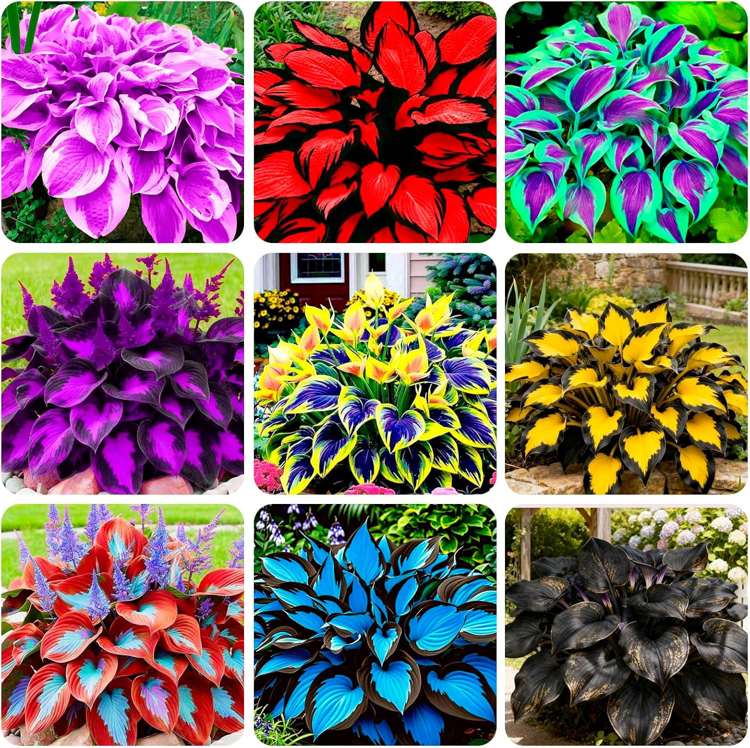200+ Seeds Perennial Hosta Flower Seed for Planting Outdoors Garden Beauties