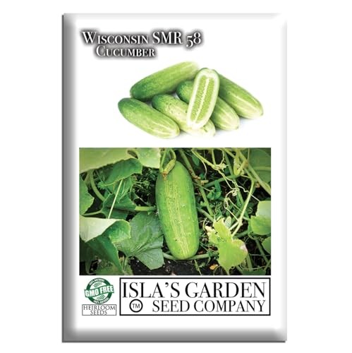 Wisconsin SMR 58 Cucumber Seeds (Cucumis sativus) – 50+ Heirloom Seeds per