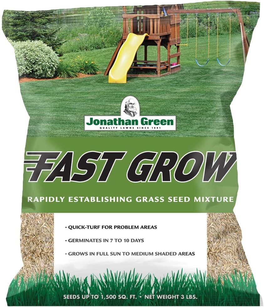 (10820) Fast Grow Grass Seed – Cool Season Lawn Seed (3 Lb)