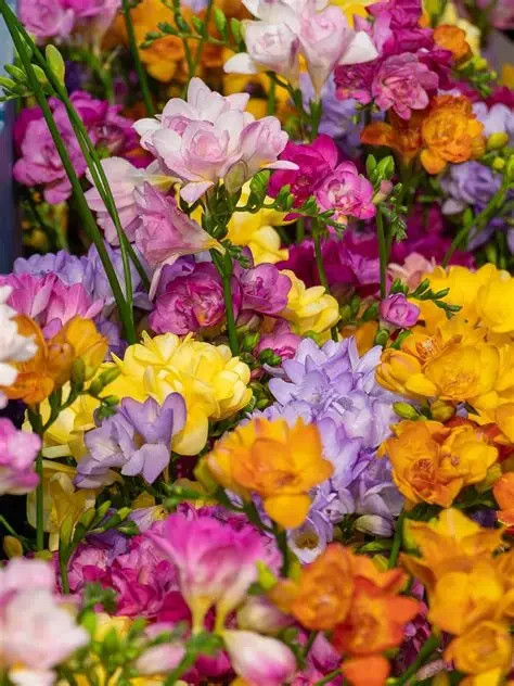 10 Double Mix Freesia Flower Bulbs